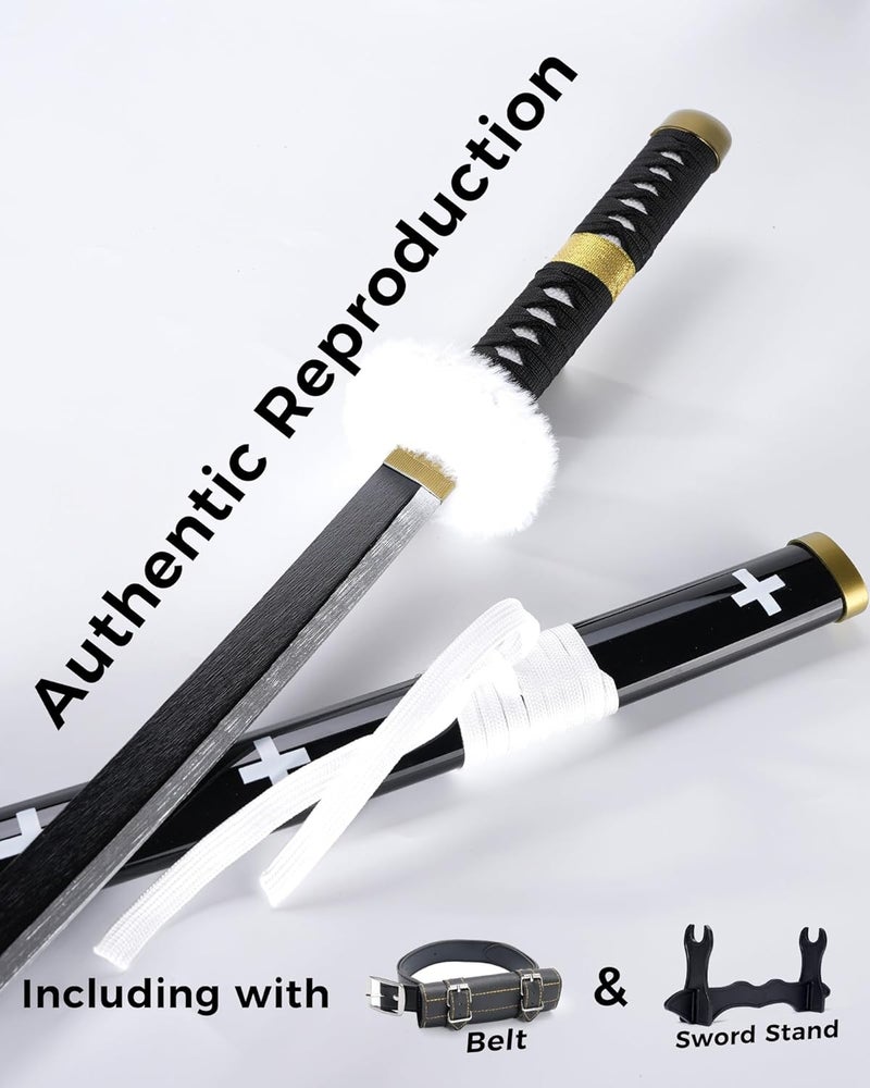 Cold Blade Katana Sword - 41 inches Katana Replica with Holster Belt and Display Stand - Sword with Authentic Design - Image 2
